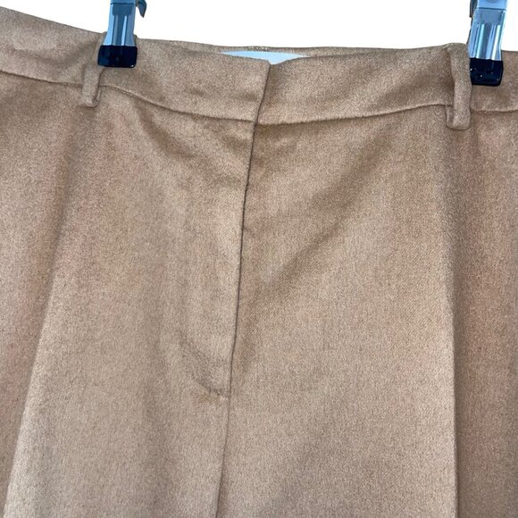 Max Mara Womens 100% Camel Hair Pant Suit Size 12 Corda Relaxed Classic - Picture 3 of 16